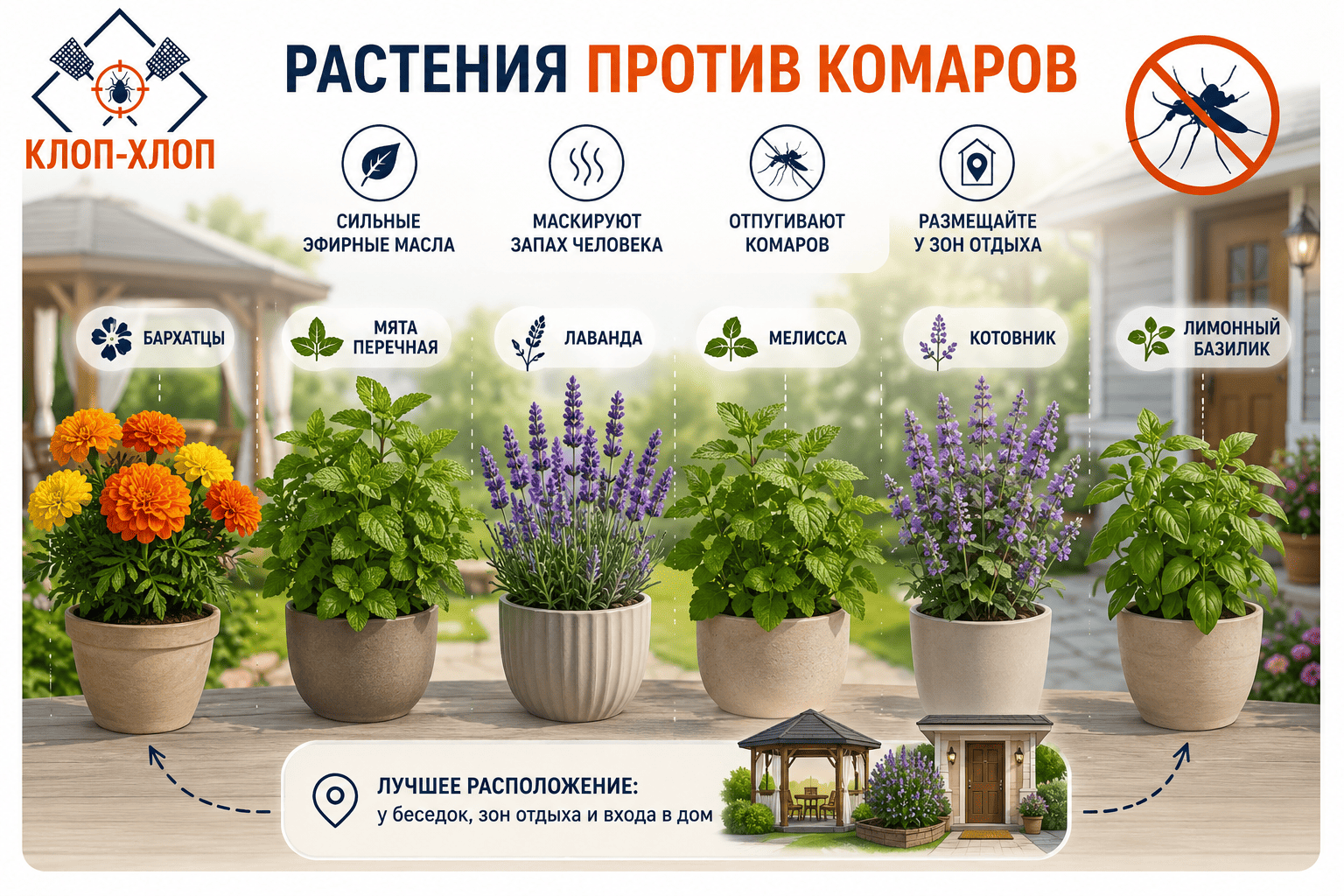 Растения-репелленты: что посадить для защиты от комаров